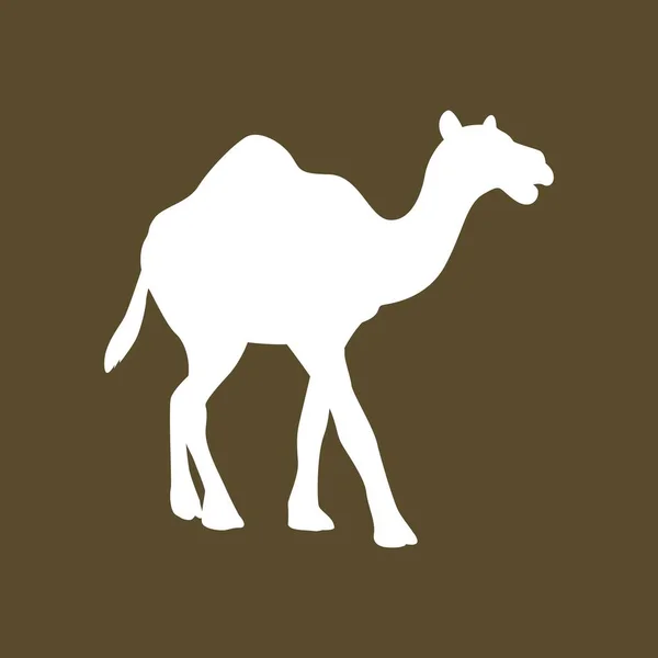 Ilustración Camello Del Desierto Brown Ilustración Camello Del Desierto Brown — Vector de stock