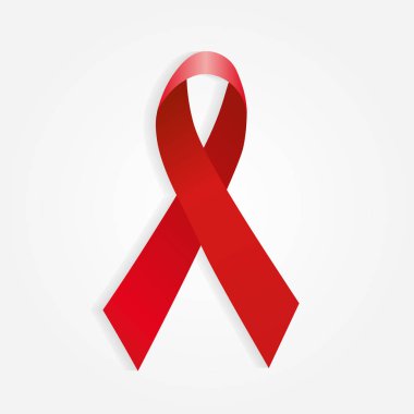 AIDS bilinçlendirme şerit. Dünya AIDS günü kavramı