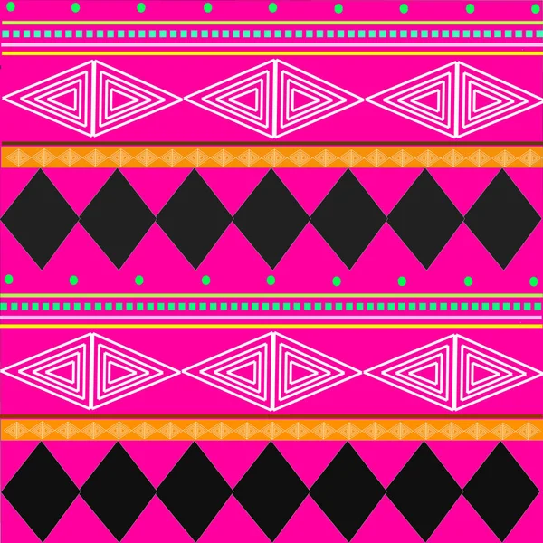 Vector patrón de rayas de colores. textura inconsútil tribal . — Vector de stock