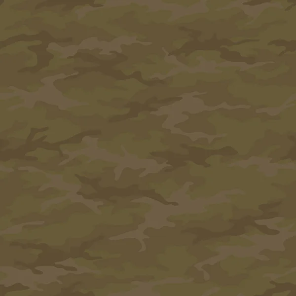 Nahtloses Tarnmuster Khaki Textur Vektorillustration Camo Print Hintergrund Abstrakter Militärischer — Stockvektor