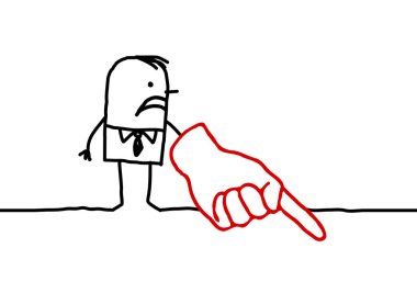 işadamı işaret parmağı