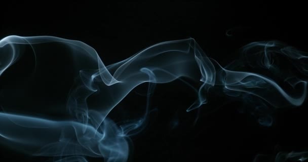 Дым сигарет поднимается — стоковое видео