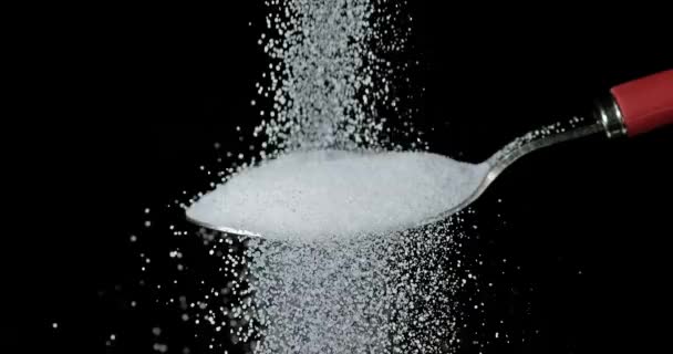 Açúcar branco a cair — Vídeo de Stock