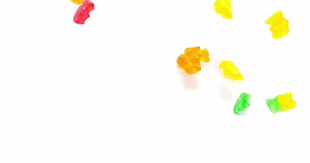 Gouden Beren of Gummy beren — Stockvideo