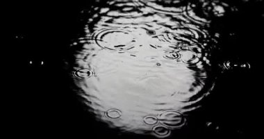 Dolunay su, Normandiya, ağır çekimde 4 k yansıyan