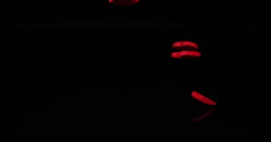 Kırmızı kalp için Saint Valentine's Day, yavaş hareket 4k