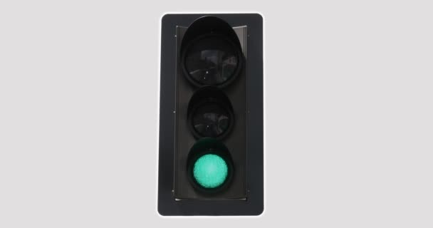 Traffic Light in Normandy, Real Time 4K — Stock Video