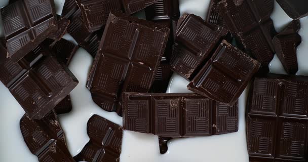 Cioccolato nero che è scomparso — Video Stock