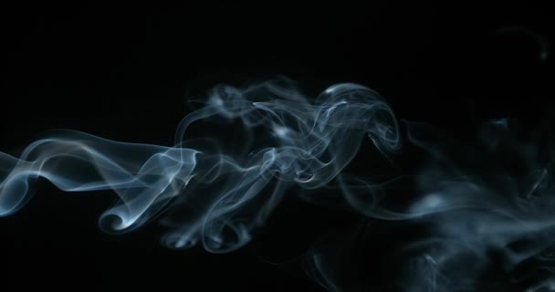 Дым сигарет поднимается — стоковое видео