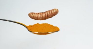 Zerdeçal, sokağa çıkma yasağı, kökler sokağa çıkma yasağı tozu, Hint Baharatı, Yavaş Hareket 4k