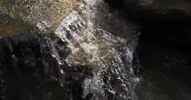 Wasserfall Courseulles Sur Mer Normandie Frankreich Echtzeit — Stockvideo