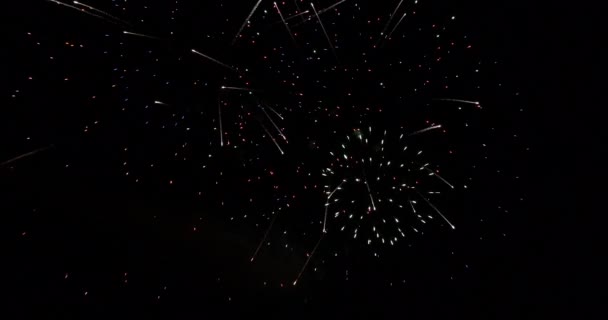 Feuerwerk Deauville Der Normandie Echtzeit — Stockvideo