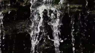 Waterfall at Pleugueneuc, Brittany in France, Slow motion