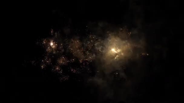 诺曼底多维尔的烟火 — 图库视频影像