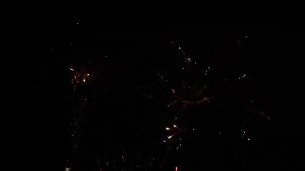 Fuegos Artificiales Deauville Normandía Tiempo Real — Vídeos de Stock