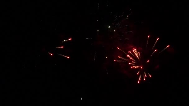 诺曼底多维尔的烟火 — 图库视频影像