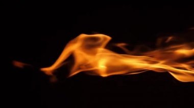 Bonefire, Fire flames in campfire, campsite at Masai Mara Park, Kenya, vertical video, slow motion
