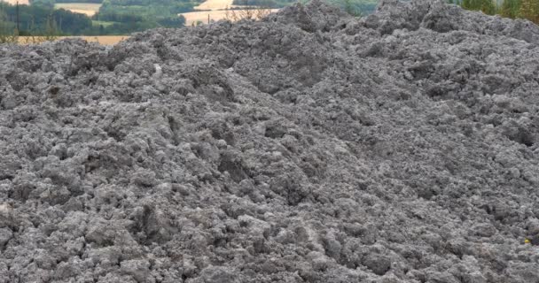 Lodo Aguas Residuales Que Utilizará Para Difusión Los Campos Agrícolas — Vídeos de Stock