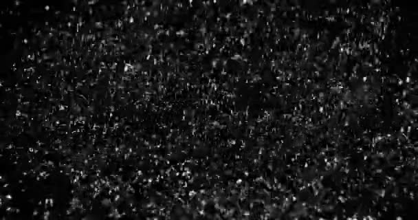 黒の背景に水が流れる スローモーション — ストック動画