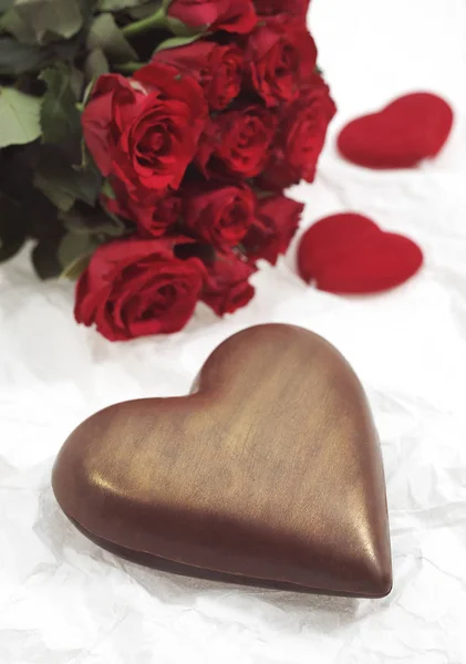 Coeur de chocolat — Stockfoto