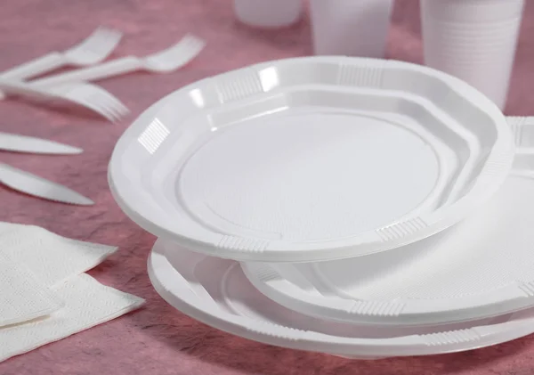 Assiette En Plastique — 图库照片