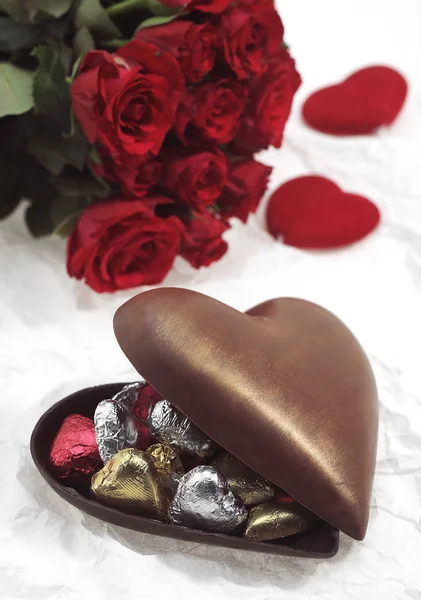 Coeur em chocolate — Fotografia de Stock