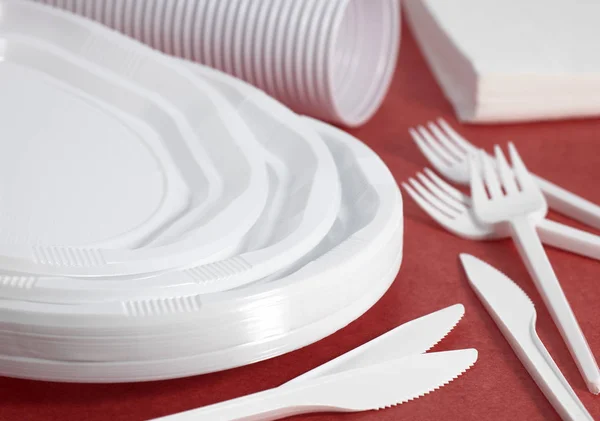 Assiette En Plastique — 图库照片