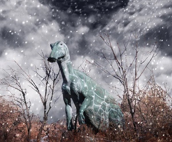 Anatosaure anatosaurus — 图库照片