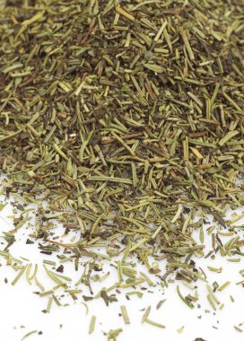 Herbes de Provence ya da Provencal Onunki Beyaz Arkaplana Karşı   