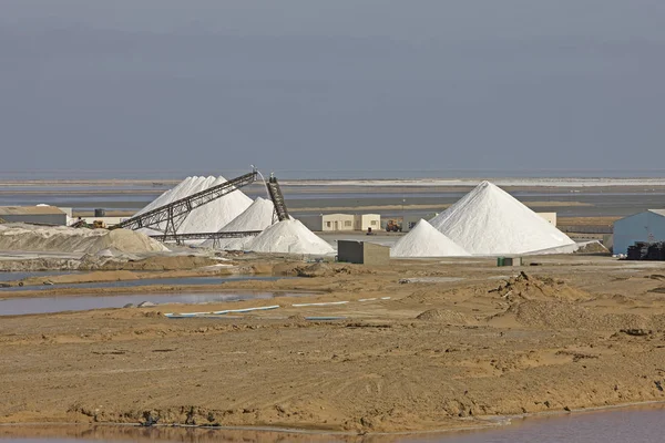 Saltworks Közelében Walvis Bay Namíbiában — Stock Fotó