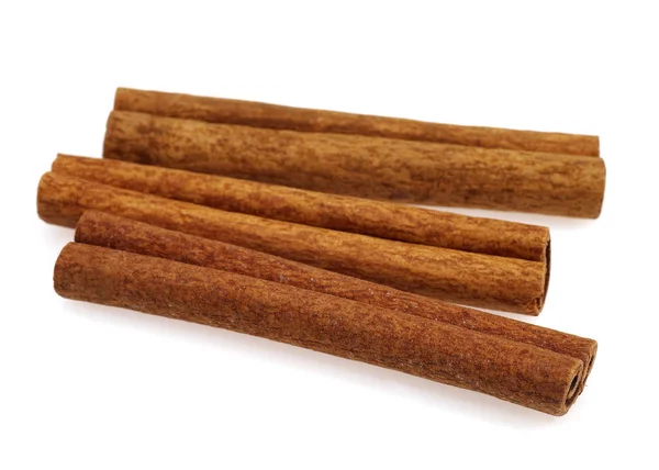 Fahéj Kéreg Cinnamomum Zeylanicum Fűszer Ellen Fehér Háttér — Stock Fotó