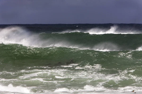 Hullámok Part Hermanus Dél Afrikában — Stock Fotó