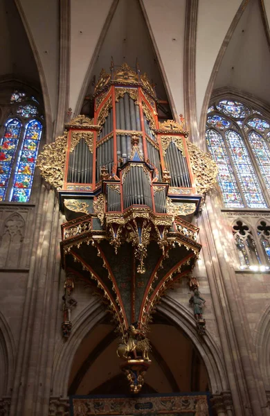 Kirchenorgeln Der Kathedrale Von Straßburg Elsass Frankreich — Stockfoto