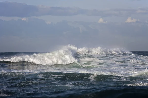 Κύματα Ακτή Στο Hermanus Στη Νότια Αφρική — Φωτογραφία Αρχείου