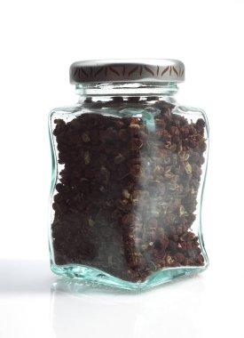 Czechuan or Sichuan Pepper, zanthoxylum simulans, against White Background  