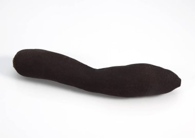 Siyah Turp, Raphanus sativus niger, Beyaz Arkaplan 'a karşı 