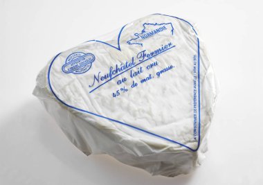 Neufchatel, Fransız Peyniri Normandiya 'da Cow' s Milk 'ten üretildi  