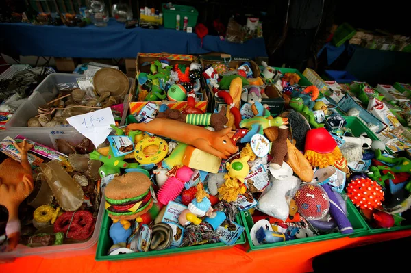 Jouets Pour Chiens Marché Aux Oiseaux Sur Ile Cité Paris — Photo