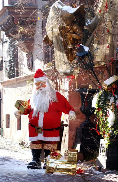 Santa Claus Alzacja Francji — Zdjęcie stockowe