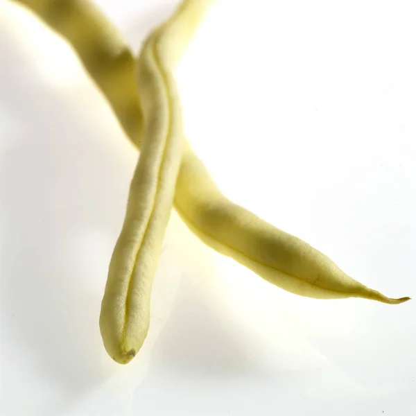 Francuska Żółta Fasola Zwana Mange Tout Beans Phaseolus Vulgaris Warzywa — Zdjęcie stockowe