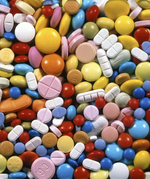 Pilules Médicales Fond Abstrait — Photo