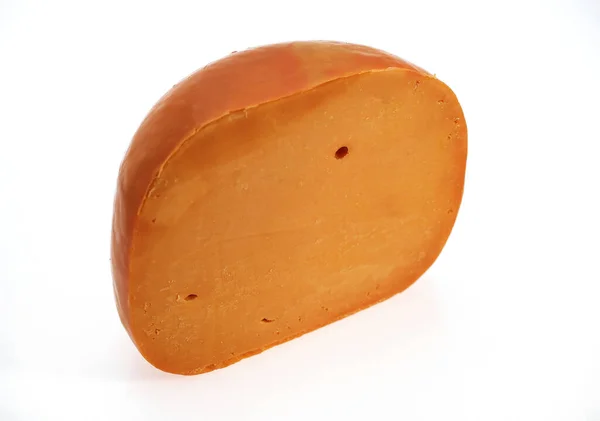 法式奶酪叫 Mimolette 是用奶牛奶做的奶酪 — 图库照片