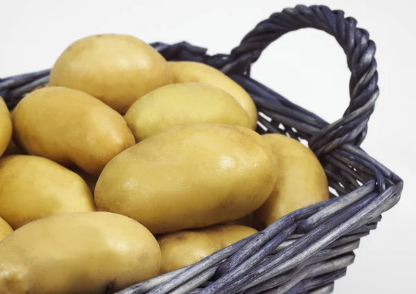 Charlotte Potatoes Solanum Tuberosum Vegetables White Background — Stock Photo, Image