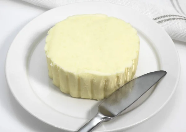 Plate Salted Butter — Stok fotoğraf
