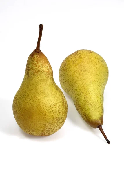 Конференция Pear Pyrus Communis Фрукты Белом Фоне — стоковое фото