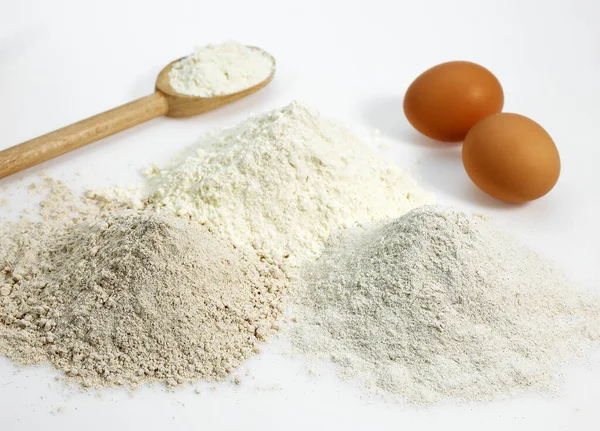 Пшеничне Борошно Яйця Хлібні Інгредієнти — стокове фото