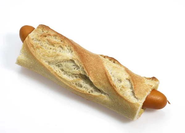 Hot Dog Ψωμί Λουκάνικο — Φωτογραφία Αρχείου