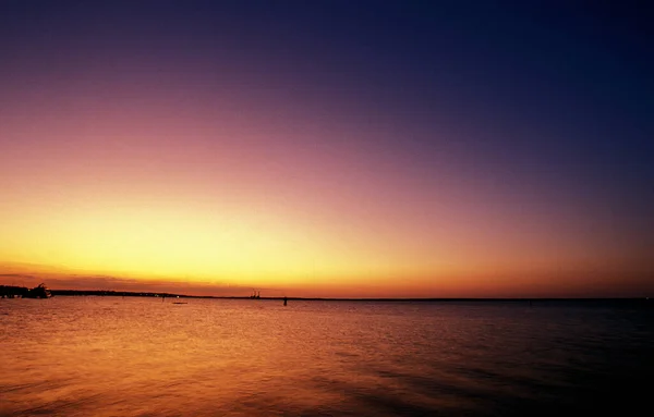 Tramonto Sul Lago Monroe Florida — Foto Stock