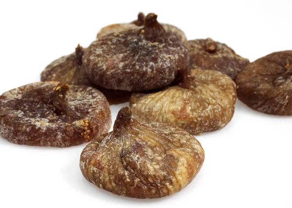 Dry Dried Fig Ficus Carica White Background — 스톡 사진