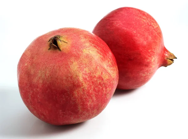 Pomegranata Fruit Punica Granatum Contra Fundo Branco — Fotografia de Stock